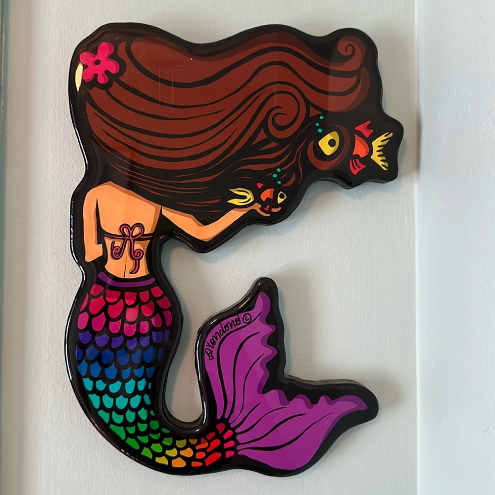Acrylic mermaid hanging sign